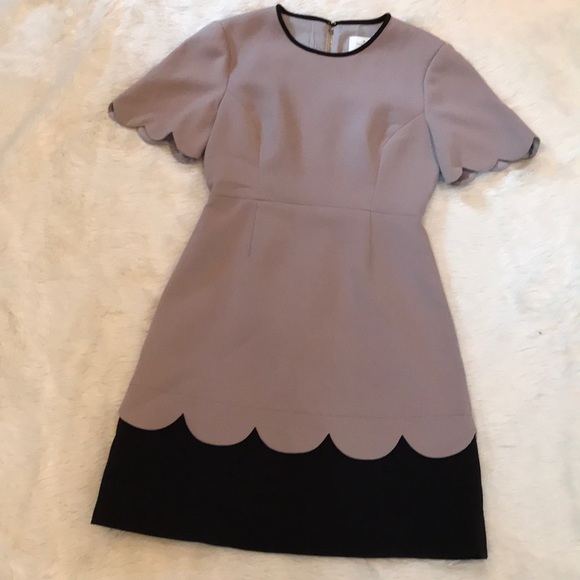 Kate Spade Crepe Scallop Dress Size 4 - Picture 3 of 8